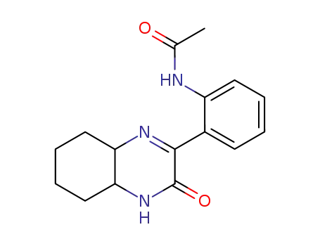 Molecular Structure of 81965-12-0 (3-(2-Acetamidophenyl)-4a,5,6,7,8,8a-hexahydro-2(1H)-chinoxazolinon)