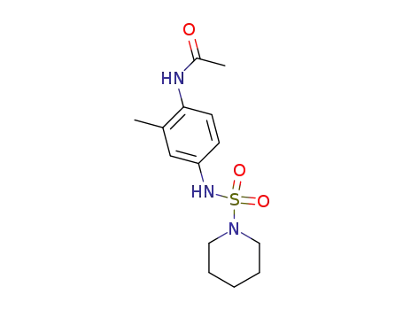 Molecular Structure of 105168-60-3 (N-[2-Methyl-4-(piperidine-1-sulfonylamino)-phenyl]-acetamide)