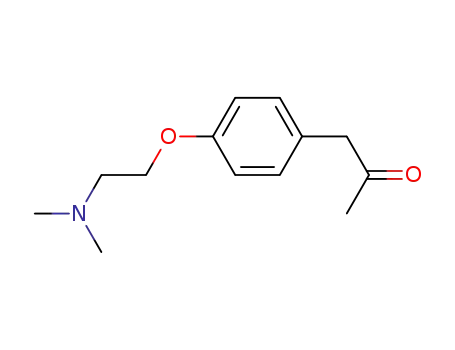 Molecular Structure of 86608-11-9 (1-(4-(2-dimethylaminoethoxy)phenyl)propan-2-one)