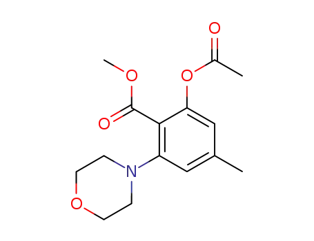 2-Acetoxy-4-methyl-6-morpholino-benzoesaeuremethylester