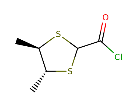 Molecular Structure of 106723-96-0 (1,3-Dithiolane-2-carbonylchloride,4,5-dimethyl-,(2alpha,4alpha,5beta)-(9CI))