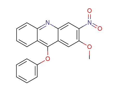 Molecular Structure of 89974-83-4 (Acridine, 2-methoxy-3-nitro-9-phenoxy-)