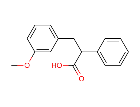 Molecular Structure of 93300-81-3 (Benzenepropanoic acid, 3-methoxy-a-phenyl-)