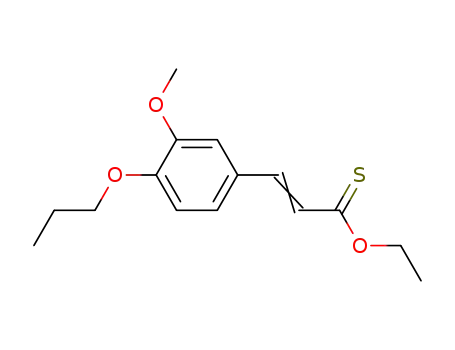 Molecular Structure of 117683-18-8 (O-ethyl (2E)-3-(3-methoxy-4-propoxyphenyl)prop-2-enethioate)