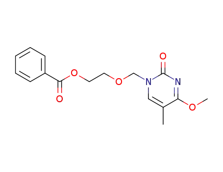1,2-dihydro-5-methyl-4-methoxy-2-oxo-1-(2'-benzoyloxyethoxymethyl)pyrimidine