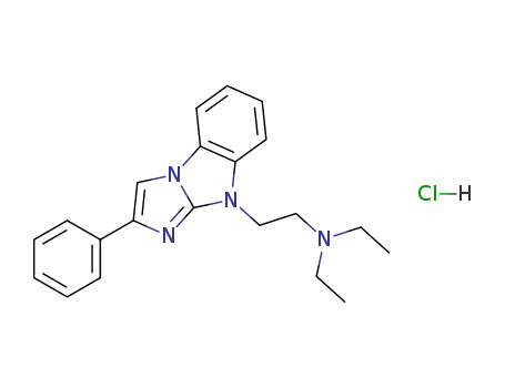 N,N-diethyl-2-(6-phenylimidazo[1,2-a]benzimidazol-4-yl)ethanaminedihydrochloride