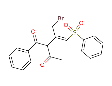 2-((Z)-2-Benzenesulfonyl-1-bromomethyl-vinyl)-1-phenyl-butane-1,3-dione
