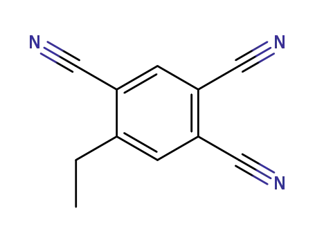 Molecular Structure of 140667-02-3 (1,2,4-Benzenetricarbonitrile, 5-ethyl-)
