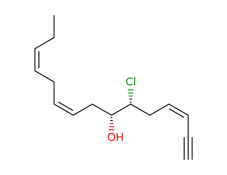 3,9,12-Pentadecatrien-1-yn-7-ol,6-chloro-, (3Z,6R,7R,9Z,12Z)-