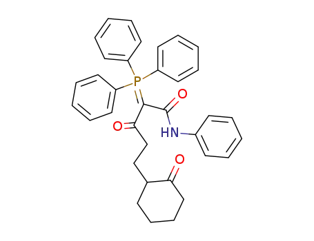 3-Oxo-5-(2-oxocyclohexyl)-2-(triphenylphosphoranyliden)pentananilid