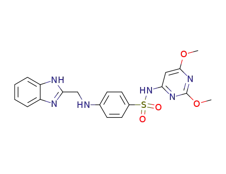 Molecular Structure of 107090-14-2 (4-[(1H-Benzoimidazol-2-ylmethyl)-amino]-N-(2,6-dimethoxy-pyrimidin-4-yl)-benzenesulfonamide)