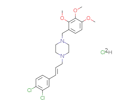 1-(3,4-dichlorocinnamyl)-4-(2,3,4-trimethoxybenzyl)piperazine dihydrochloride