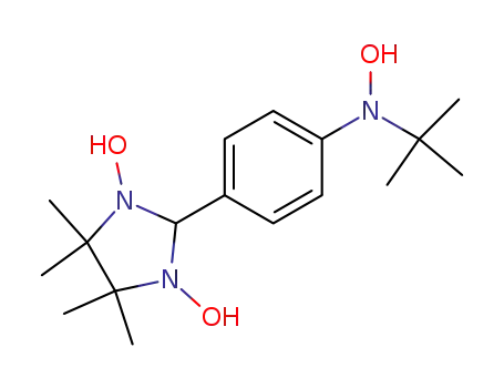 1,3-dihydroxy-2-<p-(N-t-butylhydroxylamino)phenyl>-4,4,5,5-tetramethyl-2-imidazoline