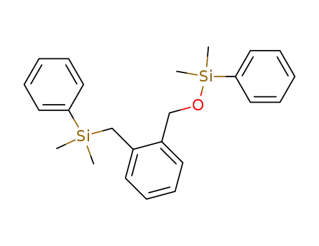 Molecular Structure of 127208-78-0 (Silane, [[2-[(dimethylphenylsilyl)methyl]phenyl]methoxy]dimethylphenyl-)