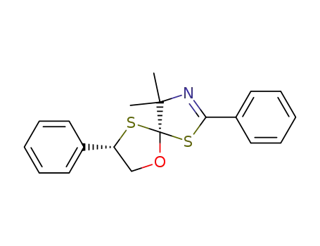 (5S,8S)-4,4-Dimethyl-2,8-diphenyl-6-oxa-1,9-dithia-3-aza-spiro[4.4]non-2-ene