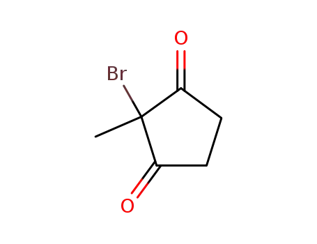 Molecular Structure of 3883-60-1 (2-bromo-2-methylcyclopentane-1,3-dione)