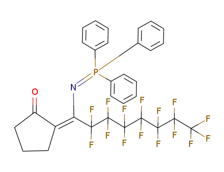 2-<1-(triphenylphosphorylideneamino)perfluorooctylidene>cyclopentanone