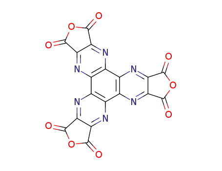 Molecular Structure of 105618-29-9 (hexaazatriphenylenehexacarboxylic acid trianhydride)