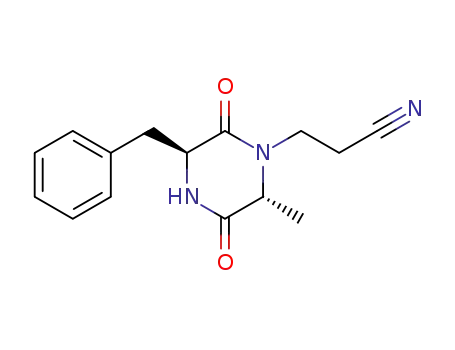 1-(2'-cyanoethyl)-2-benzyl-6-methyl-2,5(4H)-piperazinedione