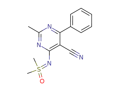 5-cyano-2-methyl-6-(S,S-dimethylsulfoximido)-4-phenylpyrimidine