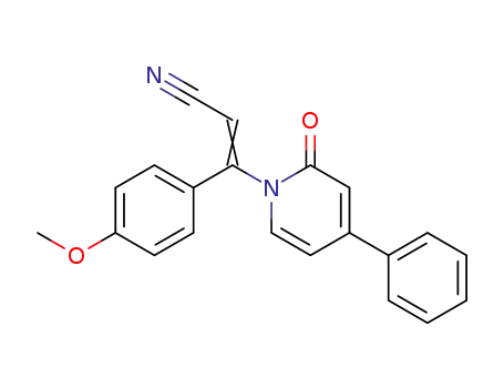 1-<2-cyano-1-(4-methoxyphenyl)-ethenyl>4-phenyl-2(1H)-pyridinone