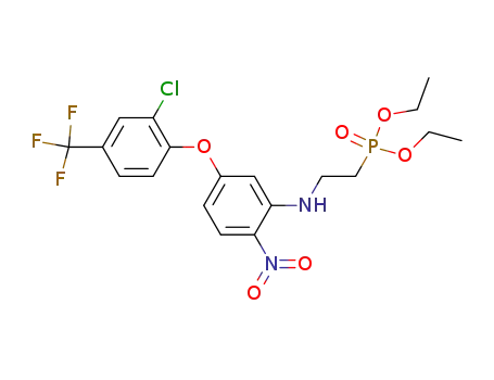 Phosphonic acid,
[2-[[5-[2-chloro-4-(trifluoromethyl)phenoxy]-2-nitrophenyl]amino]ethyl]-,
diethyl ester