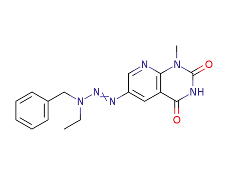 Pyrido[2,3-d]pyrimidine-2,4(1H,3H)-dione,
6-[3-ethyl-3-(phenylmethyl)-1-triazenyl]-1-methyl-