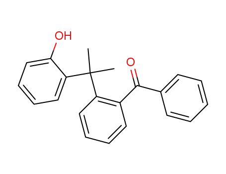 Molecular Structure of 123613-81-0 (2-(2-benzoyl-α,α-dimethylbenzyl)phenol)