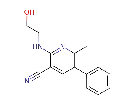 2-(2-Hydroxy-ethylamino)-6-methyl-5-phenyl-nicotinonitrile