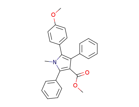 1H-Pyrrole-3-carboxylic acid,
5-(4-methoxyphenyl)-1-methyl-2,4-diphenyl-, methyl ester