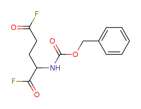 Molecular Structure of 95107-91-8 (Carbamic acid, [4-fluoro-1-(fluorocarbonyl)-4-oxobutyl]-, phenylmethyl
ester, (S)-)