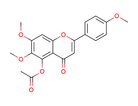 4H-1-Benzopyran-4-one,
5-(acetyloxy)-6,7-dimethoxy-2-(4-methoxyphenyl)-
