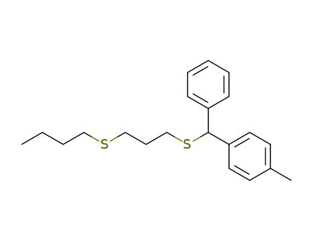 Benzene, 1-[[[3-(butylthio)propyl]thio]phenylmethyl]-4-methyl-