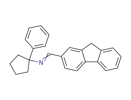 Molecular Structure of 75783-88-9 ([1-(9H-Fluoren-2-yl)-meth-(Z)-ylidene]-(1-phenyl-cyclopentyl)-amine)