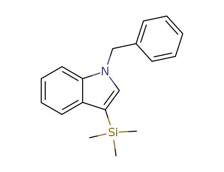 Molecular Structure of 96694-01-8 (1-Benzyl-3-trimethylsilanyl-1H-indole)