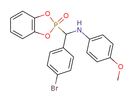 [(4-Bromo-phenyl)-(2-oxo-2λ<sup>5</sup>-benzo[1,3,2]dioxaphosphol-2-yl)-methyl]-(4-methoxy-phenyl)-amine