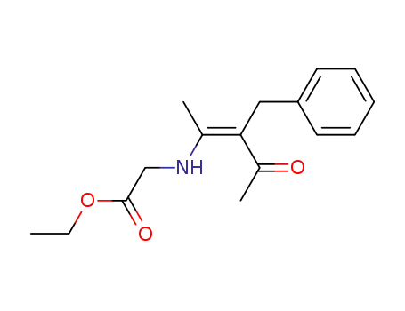 ethyl N-(2-benzyl-1-methyl-3-oxo-1-butenyl)glycinate