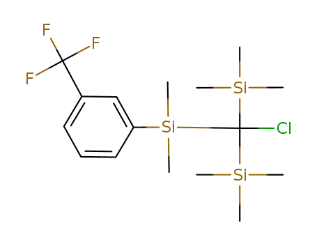 1-[(Chloro-bis-trimethylsilanyl-methyl)-dimethyl-silanyl]-3-trifluoromethyl-benzene