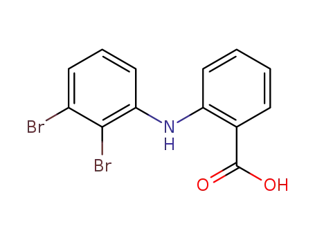 Molecular Structure of 15437-36-2 (Benzoic acid, 2-[(2,3-dibromophenyl)amino]-)