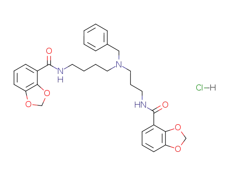 Molecular Structure of 76927-64-5 (N<sup>4</sup>-Benzyl-N<sup>1</sup>,N<sup>8</sup>-bis<2,3-(methylenedioxy)benzoyl>spermidine hydrochloride)