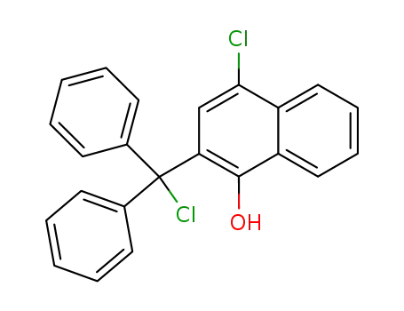 4-chloro-2-(chlorodiphenylmethyl)-1-naphthol