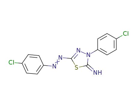 3-(4-Chloro-phenyl)-5-(4-chloro-phenylazo)-3H-[1,3,4]thiadiazol-2-ylideneamine
