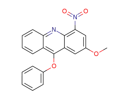 Molecular Structure of 89974-84-5 (Acridine, 2-methoxy-4-nitro-9-phenoxy-)