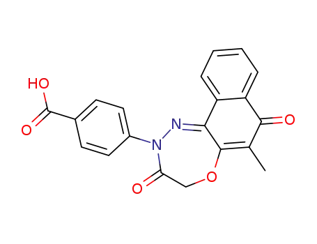 4-(6-Methyl-5,9-dioxo-8,9-dihydro-5H-7-oxa-10,11-diaza-cyclohepta[a]naphthalen-10-yl)-benzoic acid