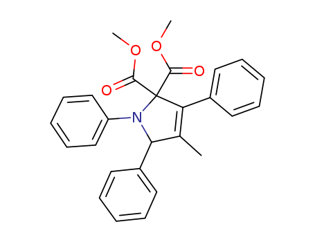 Molecular Structure of 113436-61-6 (2H-Pyrrole-2,2-dicarboxylic acid, 1,5-dihydro-4-methyl-1,3,5-triphenyl-,
dimethyl ester)