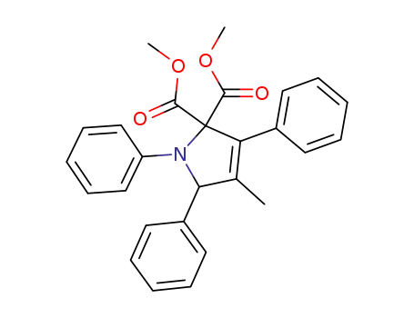 Molecular Structure of 113436-61-6 (2H-Pyrrole-2,2-dicarboxylic acid, 1,5-dihydro-4-methyl-1,3,5-triphenyl-,
dimethyl ester)