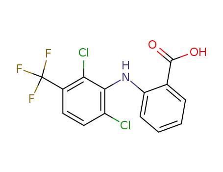 벤조산, N-[[2,6-디클로로-3-(트리플루오로메틸)페닐]아미노]-(9CI)