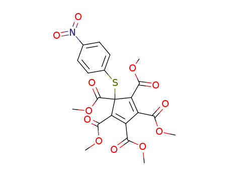 5-(4-Nitro-phenylsulfanyl)-cyclopenta-1,3-diene-1,2,3,4,5-pentacarboxylic acid pentamethyl ester