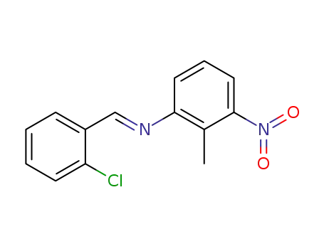 Molecular Structure of 128422-36-6 (2-(2-chlorobenzylideneamino)-6-nitrotoluene)