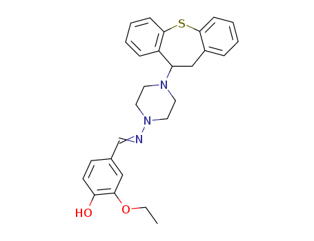 4-(((4-(10,11-DIHYDRODIBENZO[B,F]THIEPIN-10-YL)-(PIPERAZIN-1-YL))IMINO)METHYL)-2-ETHOXYPHENOL
